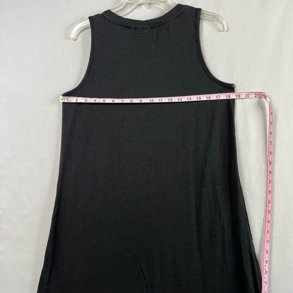 LOGO Lori Goldstein Dress Womens Small Shift Tank Black White Eyelet Tie Dye - Picture 8 of 15